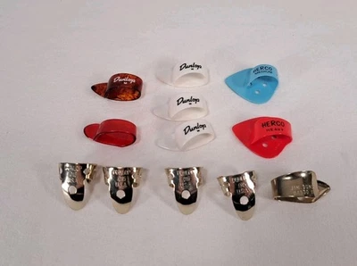 Lote de 12 púas de dedo de guitarra - Dunlop, Ernie Ball Foto 1 de 4