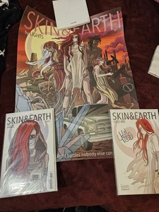 LIGHTS SKIN & EARTH ISSUE 1 COVER A + B (SIGNED) + SDCC POSTER! LITTLE MACHINES - Picture 1 of 9