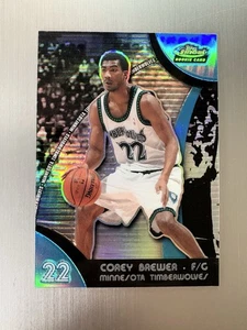 Corey Brewer 2007-08 Topps Finest #91 Blue Refractor #’d /199 Timberwolves Rc - Picture 1 of 2