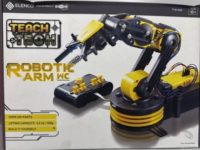 Teach Tech Robotic Arm WC Wired Control STEM Building Kit TTR-535 NEW - Image 1 of 4