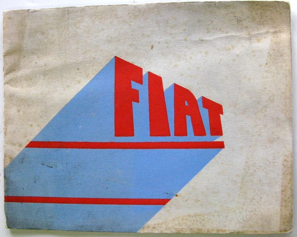 Folleto de venta de autos originales Fiat 500, 1500, Balilla 1936 Foto 1 de 1