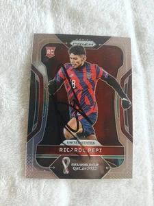 Tarjeta coleccionable firmada Ricardo Pepi EE. UU. PSV Eindhoven NUEVO - Imagen 1 de 1