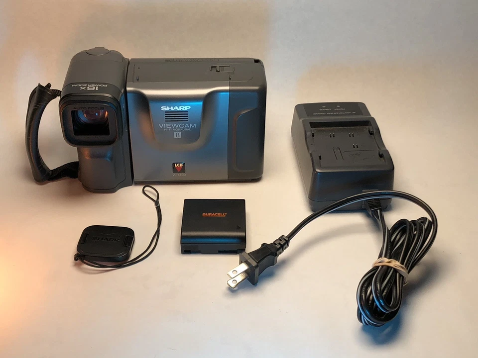Sharp Viewcam VL-E600U Camcorder + Battery, Charger, Lens Hood & Cap - Image 1 of 4