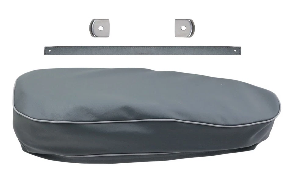 Sitzbankbezug mit Halteriemen für ZÜNDAPP BELLA - grau - Bild 1 von 4