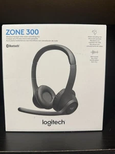 LOGITECH ZONE 300 Bluetooth Wireless Headset - NEW IN BOX (Black) - Picture 1 of 5