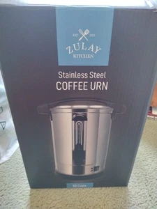 Zulay 50 Cup Commercial Coffee Urn & Hot Beverage Dispenser - Picture 1 of 14