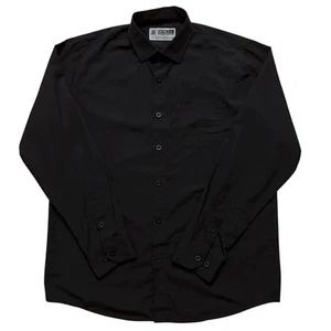 Dixxon Flannel Shirt Mens L Long Sleeve Performance Bamboo Series Stretch Black - Picture 1 of 5