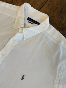 Polo Ralph Lauren Chambray Oxford Short Sleeve Button Shirt Sz 4XLT Big&Tall - Picture 1 of 10