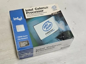 Intel Celeron 500MHz, Socket 370, SL3LQ, BOXED CPU, NEVER USED, SEALED PACK! - Picture 1 of 4