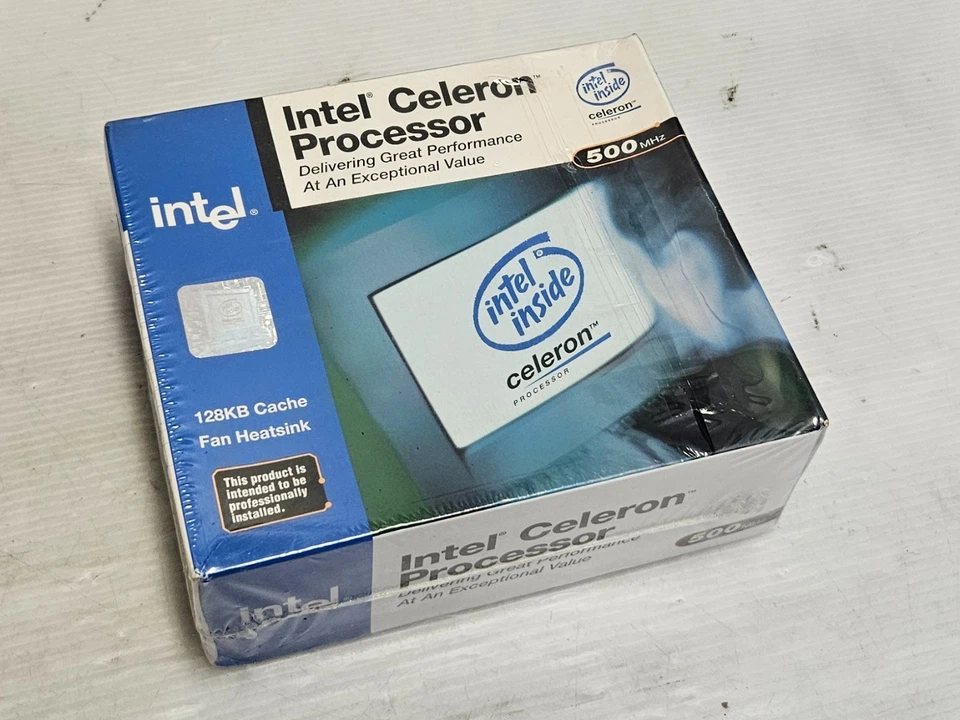 Intel Celeron 500MHz, Socket 370, SL3LQ, BOXED CPU, NEVER USED, SEALED PACK! - Image 1 of 4