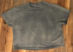 Yeezy Gap Fleece Yoke Tee Bluestone Unreleased Balenciaga S Mens Small Brand New - Picture 1 of 3