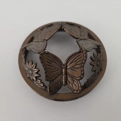 Yankee Candle Illuma-Lid Jar Candle Accessory Bronze Color Metal Butterfly - Image 1 of 4