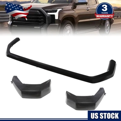Front Bumper Grille Trim Molding For Toyota Tundra 2022-2024 Matte Black - Изображение 1 из 4