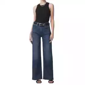 Citizens Of Humanity Paloma Baggy Wide Leg Jeans Womens 30 Dark Wash Everdeen - Picture 1 of 6