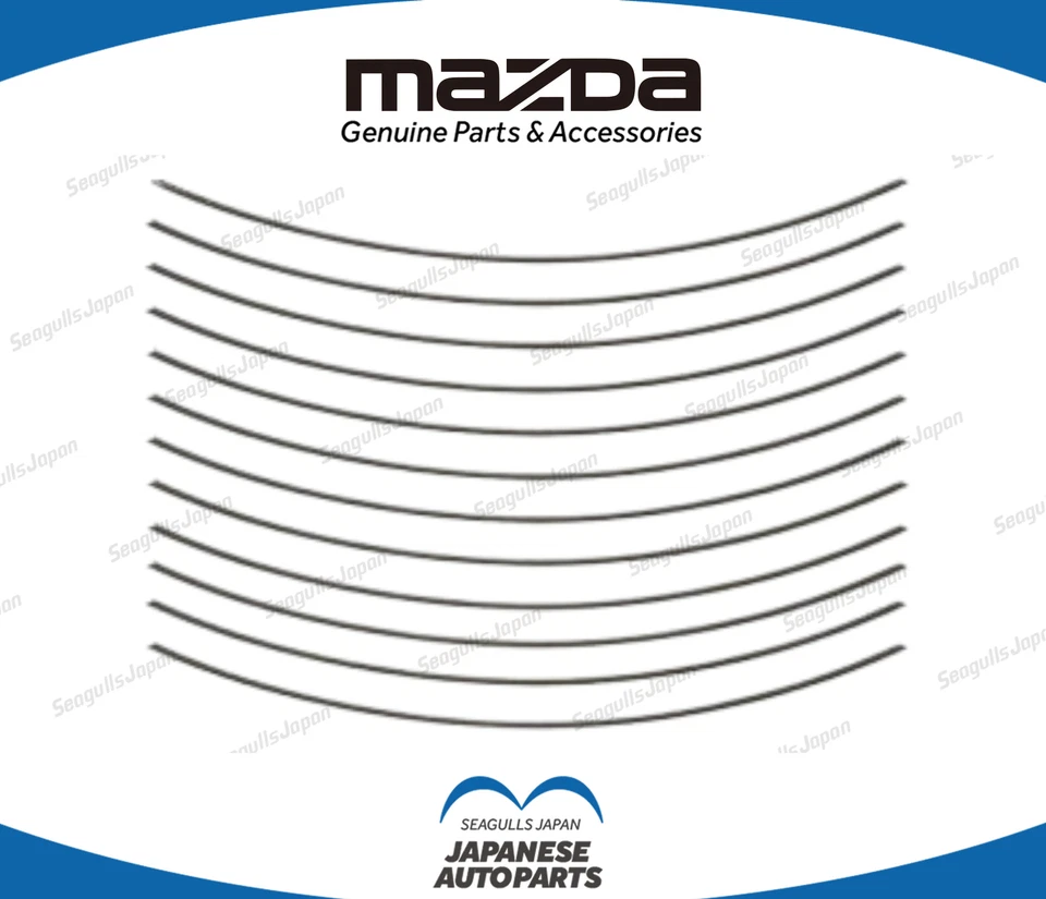 MAZDA Genuine OEM RX-8 SE3P 03-11 Rotary Engine Side Seal N3Z4-11-C10D x12 Set - Image 1 of 1