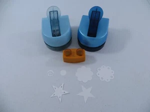 Creative Memories Paper Punch Lot Mini Sun & Swirl Large Multi Star Large Flower - Picture 1 of 6