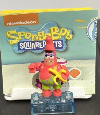SpongeBob Squarepants Mega Bloks Series 3 Patrick With Banana Minifig Minifigure - Image 1 of 2