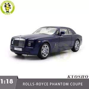 1/18 Rolls-Royce Phantom Coupe Kyosho 08862BLM Blue Diecast Model Car - Picture 1 of 17