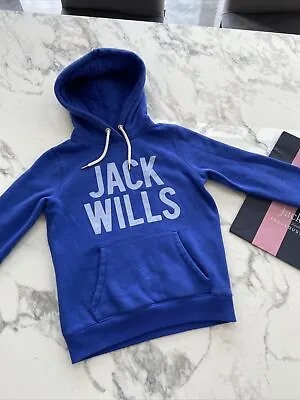 Jack Wills Women's Blue Hoodie. Size UK 8 In Well Look After Condition • 10.97€