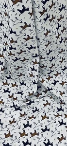 Tela de polialgodón blanco marrón negro para perros 45"" precio por metro - Imagen 1 de 2