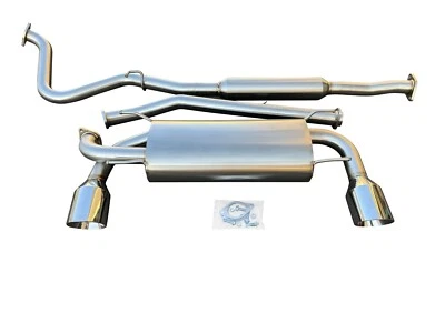 Catback Exhaust For 2013-2020 Subaru BRZ Scion FR-S AE86 FRS Resonator Muffler - Image 1 of 4