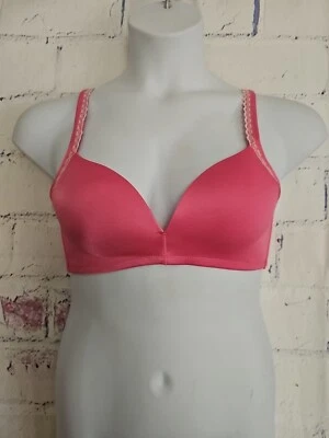 Sujetador Warners Shaping Made simple push-up sin relleno rosa 38B inalámbrico sin costuras Foto 1 de 4