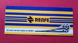 ANTIGUO DÍPTICO PUBLICIDAD 1976 RENFE DEL AEROPUERTO AL CENTRO DE BARCELONA TREN - Imagen 1 de 6