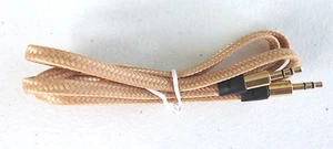 3FT AUX FLAT BRAIDED NOODLE audio cable 3.5mm FOR apple iphone 6 5 4s ipod 7 mp3 - Picture 1 of 11