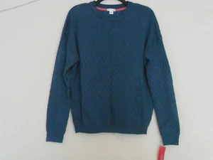 Xhilaration Junior's Quilted  Sweater Color: Light Slate Size: Medium (7-9) NWT - Picture 1 of 8