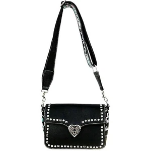 Montana West, I Love Daughter Crossbody Handbag, Black -NEW - Picture 1 of 5