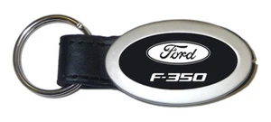 Ford F-350 Oval Key Chain (Black) - Picture 1 of 3