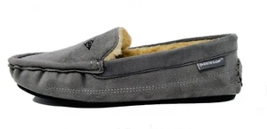 DUNLOP Mens LEWIS Moccasin Slippers GREY size 9 SALE - £10 - Post Free - Picture 1 of 3