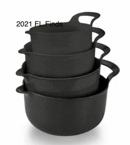 Cook with Color 4 Piece Nesting Plastic Mixing Bowl Set with Pour - Picture 1 of 4