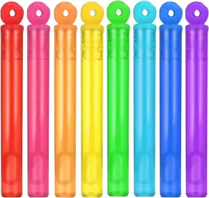 32-Piece 8 Colors Mini Bubble Wands Assortment Party Favors Toys for Kids Child - Picture 1 of 12