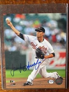 Jake Arrieta Signed 8x10 Photo Psa Dna Coa Autographed Orioles Cubs Phillies - Picture 1 of 4