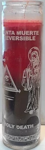 Vela Veladora Santa Muerte Reversible (Santa Muerte Reversible) Rojo/Negro - Imagen 1 de 3