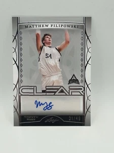 Matthew Filipowski Rookie /49 Autographed Clear (RC) 2023 Leaf - Picture 1 of 3