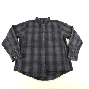 Harley Davidson Shirt Mens XL Gray Black Plaid Motorcycles Biker Pearl Snap Up - Picture 1 of 11