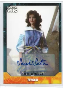 Sarah Sutton Autograph trading card- DOCTOR WHO Signature Series 2017 - Picture 1 of 2