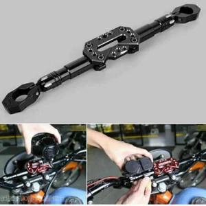 1x CNC Motorrad Lenker Halterung Dock für Ladegerät Zusatzscheinwerfer Balancier - Bild 1 von 5