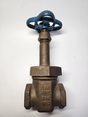1" NIBCO T-134  Gate Valve Bronze, Threaded, Rising Stem, Union Bonnet, NL1M00A - Image 1 of 4