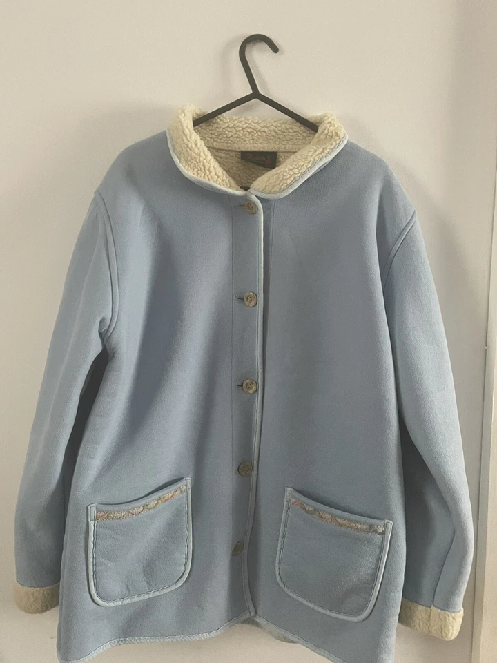 Chaqueta polar Radish Countrywear azul claro.  Aspecto vintage Foto 1 de 1