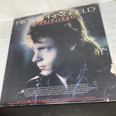 Vintage Vinyl Rick Springfield Hard to Hold Soundtrack Record LP Love Somebody - Image 1 of 4