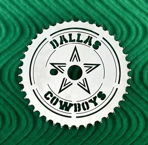 DALLAS COWBOYS Style Sprocket 1/2" X 1/8" 44 T Chopper/Cruiser Lowrider Bicycle. - Picture 1 of 2