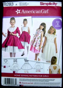 Simplicity American Girl Pattern  Dress & Lined Jacket  #8283 Sz A - uncut - Picture 1 of 8