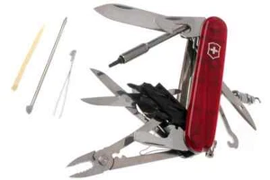 Victorinox - Cybertool 34 Swiss Army Knife (Translucent Red) 1.7725.T - Picture 1 of 8
