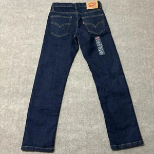 Levi's 502 Jeans Boys Sz 10 Regular Taper 25X25 Stretch Denim Pants Adjust Waist - Picture 1 of 6