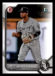 Jordan Sprinkle 2022 Bowman Draft 1st #BD-183 Chicago White Sox Mint - Picture 1 of 2