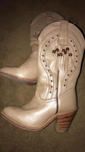 Vintage 70s Miss Capezio Beaded Tassel Cowgirl Boots Women's Size 5.5 M USA - Picture 1 of 10