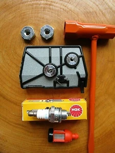 Maintenance Kit Stihl 028 1118 120 1611 NGK BPMR7A, Air Filter, Fuel Filter - Picture 1 of 6
